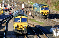 Freightliner 66516 and 66515