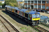 GBRF 'tube' 66718 with 66749