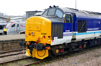 DRS Regional Railways 37425 with what is 'supposedly' progress, a new GA unit stabled up.