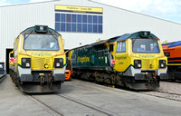 Freightliner 70003 and 70006