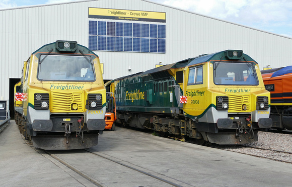 Freightliner 70003 and 70006
