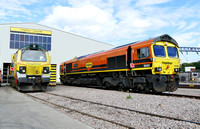 Freightliner 70006 and 66503