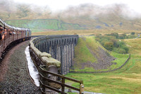 DRS 'Compass' 37194 and 37688 power over the Ripplehead viaduct