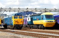 BR Blue 50035 and 43001