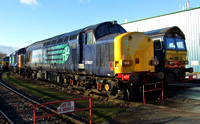 DRS 'Compass' 37607 with 37603 and adjcent 66422