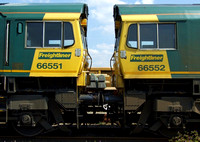 Freightliner 66551 with 66552