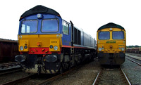 Former DRS 66414 and Freightliner 66615