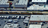 Another view of Union Pacific AC4400 8002 leading SD90 4499 and 4726 with AC4400 6699 on a train for SF through LV