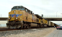 Union Pacific AC4400 5596 leads 7076 with 6499 bound for LA through LV