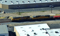 Union Pacific AC4400 7491 and SD90 4290 tail (7410 and 4637 leading) a train bound for SF though LV