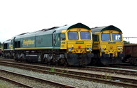 Freightliner 66618 and 66564
