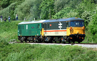 GBRF Intercity 73205 and Green 73136