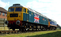 BR 'Stratford' Blue 'Union Jack' 47580 with 47596