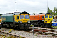 Freightliner 66414 and 59206
