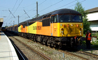 Colas Railfreight 56105 with 56087, and Colas driver