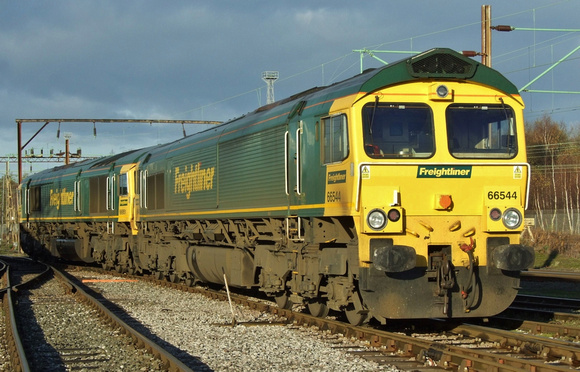 Freightliner 66544 and 66951