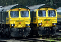 Freightliner 66956 and 66955