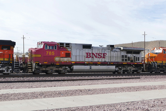 BNSF SantaFe 'Warbonnet' 785, Barstow, CA