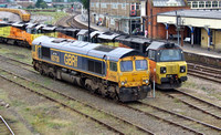 GBRF 66738 and Colas Railfreight 70802