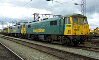 Freightliner 86614 leads 86609 and 86605