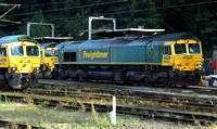 Freightliner 66570 and 66587