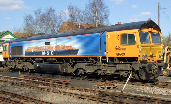 GBRF 66709 with MSC branding