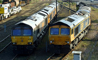 GBRF 66748m 59003, 66722, 66744, 73963 and Colas Railfreight 70803