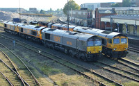 GBRF 66748, 66744, 59003 and 66722
