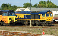 Colas Railfreight 70803 and GBRF 66722
